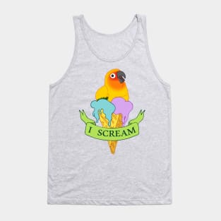 I scream Ice Cream Sun Conure Doodle Tank Top